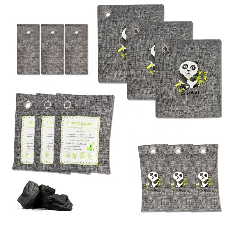 Бамбуковый уголь 4 шт автомобильный освежитель воздуха Дезодоратор шкафа натуральный мешок для очистки воздуха