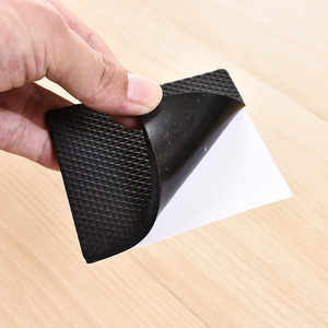 Patins antidérapants pour pieds de meubles, en caoutchouc épais, carrés, multi-tailles, pour la protection des tables et des chaises, résistants à l'usure - Product Image 3