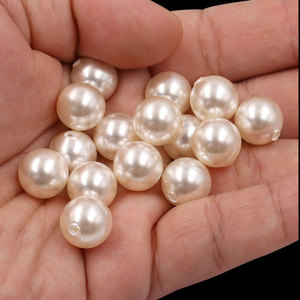 Perla de cristal 650 colores 12mm cuentas artificiales de medio agujero para la fabricación de joyas accesorios de <span class=keywords><strong>perlas</strong></span> sueltas del Mar del Sur para pendientes - Product Image 5