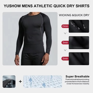 Ropa de gimnasio con logotipo personalizado, mallas para correr, camisas deportivas, conjunto de 3 uds., ropa deportiva para hombre, conjunto de traje deportivo para hombre, conjunto deportivo de Yoga - Product Image 2