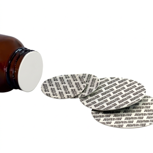 Tamper-Evident Seal Liner for Bottles Paper Silk Screen Printed Pilfer-Proof Closure <b>Pharmaceutical</b> Grade Crimp Type 1.2mm - Product Image 1