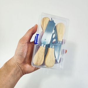 Stainless Steel Mini Hand Knife Set Wooden Handle Carving Spatula <b>Craft</b> Tool Kit For DIY Graphic Design - Product Image 1