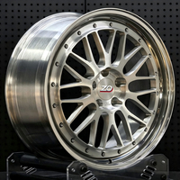 Juego de 2 Ruedas Forjadas Multirradio de 20 Pulgadas, 5x112 5x114.3 5x120, con Acabado Pulido y Borde Pulido para BMW, Audi, Porsche, Tesla, Toyota