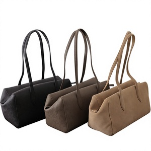 Minimalist Retro Women's Boston Handbag Zipper Underarm <b>Purse</b> for Daily Shopping Travel - Product Image 4