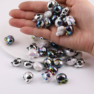 Cuentas acrílicas con forma de panda en colores aleatorios para la fabricación de joyería 37091 - Product Image 3