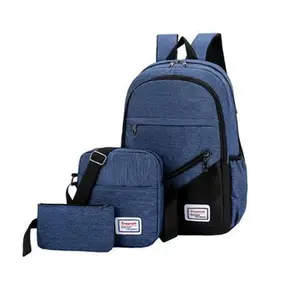 Marksman 방수 여행 컴퓨터 가방 bagpack 스마트 USB 충전 학교 다시 팩 비즈니스 노트북 배낭 세트 3 1