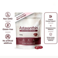 Capsules d'astaxanthine issue de microalgues, antioxydant et soutien cellulaire