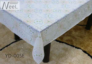 Commercio all'ingrosso Panno di Tabella Del Merletto Del <span class=keywords><strong>PVC</strong></span> di Stampa Bianco Puro Del Vinile della copertura di Tabella <span class=keywords><strong>Tovaglia</strong></span> di Pizzo - Product Image 5