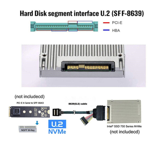 <span class=keywords><strong>PCIe</strong></span> <span class=keywords><strong>4.0</strong></span> Mini SAS <span class=keywords><strong>สาย</strong></span>ต่อ SFF-8639 U.2 SFF-8643กับสายไฟ15Pin SATA สำหรับ NVME SSD การขยายตัวของเมนบอร์ดภายใน - Product Image 4