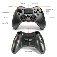Inalámbrico de alta calidad PS4 controlador de juego Joystick Gamepad para Playstation 4 3 consola