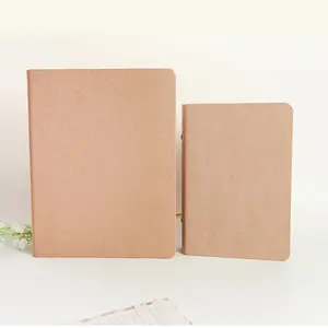 A6 6 Cincin Binder Loose Leaf Binder Kraft Kertas Spiral Notebook Cover File Folder Buku Hardcover