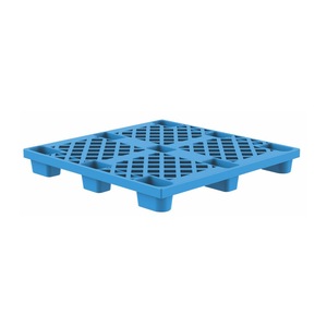 Palette en plastique simple face, entrée 4 directions, maille épaissie, empilable, palette de transport à neuf pieds, charge statique 2000 kg - Product Image 1