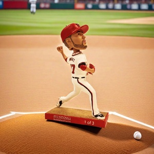 Nhựa cầu thủ bóng chày figurine Trophy tùy chỉnh Mỹ cầu thủ bóng chày bobblehead figurine - Product Image 5