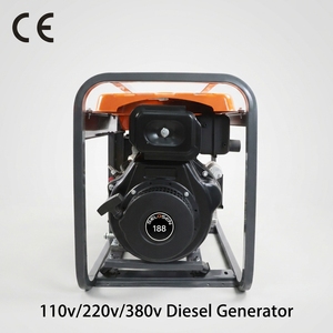 6kVA 110v/220v Open <b>Generator</b> Backup Power Generation Machine 6.2kW 380v Three Phase 400V Start 6900S-3 Complete Generato - Product Image 4