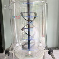Reactor de Vidrio Borosilicato de Doble Pared de 50L con Sellado de PTFE para Síntesis y Procesamiento Químico