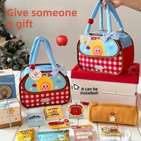 Tengyi Original Handliche Rechteckige Cartoon-Bento-Box für Büroangestellte Lunchbox mit Aluminiumfolie-Isolierung Wärmeisolierend