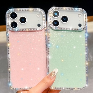 Funda de Teléfono con Diamantes Brillantes para iPhone 17 Pro Max, Fundas de Teléfono Móvil de Lujo con Purpurina para iPhone 13, 14, 15, 16 Pro - Product Image 3