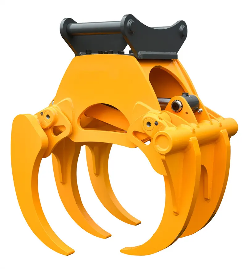 Qingdao Ruilan customize Excavator Used Forest Hydraulic Stone Rotating Log Grapple Excavator Hydraulic Clamp