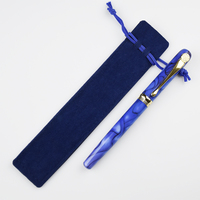 GemFully Small Business Online Executive Pen case Pencil Pouches Logo personnalisé Black Velvet Pen Pouch Drawstring Bag