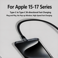 Câble de charge rapide rétractable Type-C 240W PD avec matériau tressé, longueur 1m, transfert de données 480 Mbps pour téléphone/tablette/ordinateur portable