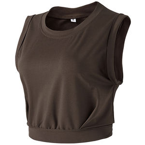 Camiseta deportiva sin mangas, personalizable, holgada, transpirable y ligera para maratón y carreras de larga distancia para mujer - Product Image 6