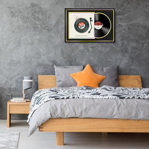 Marco de álbum de registro de doble alfombrilla 16x23,5 Marco de registro negro para disco de vinilo LP y pantalla de chaqueta - Product Image 6