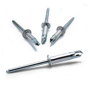 Rivets aveugles autoperceurs en aluminium et acier, non peints, 100 pièces, NEX Fast 4 x 15 mm - Product Image 1