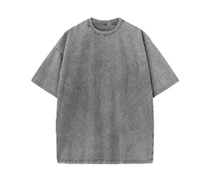 MT2692 Fabricant de vêtements de Guangzhou, T-shirts surdimensionnés pour hommes, 100% coton, 300 g/m², lavage à l'acide, personnalisables - Product Image 5