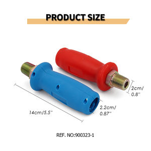 Ensemble de poignées d'extension en poly Gladhands rouge et bleu Outils de véhicule d'attelage plus faciles pour camions et remorques - Product Image 2