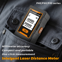 Télémètre laser portable INORM en gros 40m 60m 80m 100m Précision 2mm Mesure de surface et de volume Mesure pythagorienne Écran LCD