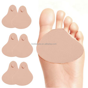 Tissu doublé Gel <span class=keywords><strong>orteil</strong></span> lisseur attelle coussin coussinets orthèses semelles à talons hauts chaussures métatarsiennes endoloris avant-pied soulagement de la douleur du pied - Product Image 1