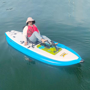 Tabla de Surf SUP Inflable de Tres Cámaras para una Persona con Pedales Metálicos, Bicicleta Acuática Inflable - Product Image 4