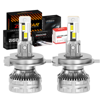 Nouvelles ampoules de phares de voiture LED H11 H8 H9 H4 6000K 12V IP68 étanches, compatibilité universelle avec ventilateur de refroidissement haute vitesse