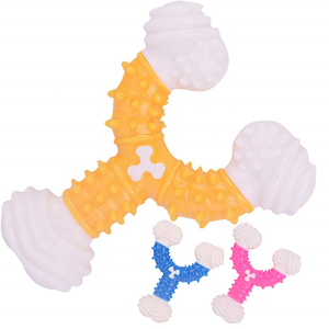 Nuovo commercio all'ingrosso di cane giocattoli da masticare TPR formazione morso resistenza denti bastone molare forma di osso materiale plastico corda cane gioco gatti - Product Image 1