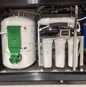 <span class=keywords><strong>Station</strong></span> de remplissage d'eau en bouteille verticale de qualité commerciale en acier inoxydable, fontaine à eau potable, distributeur chaud/froid, 4 robinets, 30L - Product Image 4