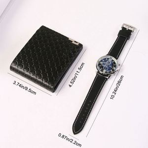 Coffret cadeau exquis pour homme, portefeuille et montre, pour la fête des pères, la Saint-Valentin ou comme cadeau d'affaires pour les événements spéciaux - Product Image 6