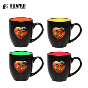 Taza de Cerámica Alta de Diseño Personalizado con Tapa de Silicona, Recuerdo de <span class=keywords><strong>Jamaica</strong></span>, Sin Asa, Tazas de Cerámica para Llevar - Product Image 2