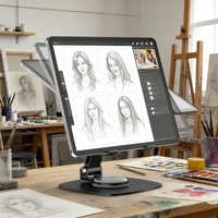 360 °   Support de tablette pivotant à angle réglable pour bureau, accessoire de bureau simple et compact, support de téléphone de haute qualité pour la vente en gros