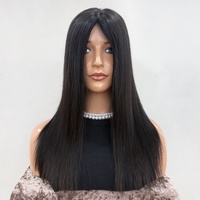 Prix de gros Perruque juive Sheitel 5x5 en cheveux humains vierges européens avec dessus en soie, effet cuir chevelu naturel, pour femmes souffrant de perte de cheveux