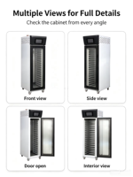Armoire de Fermentation Automatique à 16 Plateaux par Pulvérisation 220V 1.66KW, Équipement de Boulangerie et de Restaurant pour la Fermentation de la Pâte