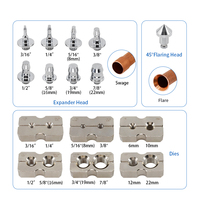 Kit d'outils d'expansion de tubes hydrauliques automobiles CT-400, outil d'évasement de tubes en cuivre pour climatisation, outil de réfrigération, kit d'évasement