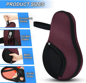 Étui de raquette de tennis de table personnalisé en gros, échantillon gratuit, étanche et antichoc, en EVA - Product Image 6