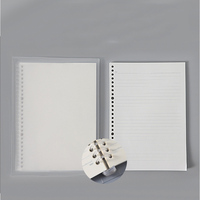 Nouveaux carnets à spirale classiques à 20/26/30 trous, feuilles de papier de rechange pour reliure à spirale, papeterie A4 A5 B5, 60 feuilles/sac