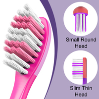 Brosse à dents pour enfants et nourrissons avec poils personnalisés, couleur de manche personnalisée, logo imprimé, multi-pack, usine de brosses à dents certifiée CE FDA