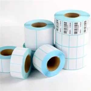 Zelfklevend Papier Custom Stickers Roll Direct Thermische Etiketten Verzending Etiketten Printer Barcode Labels Roll