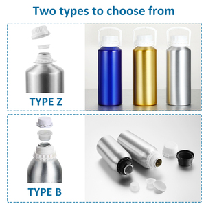 Bouteille en métal sans Bpa Logo personnalisé bouteilles de soins de la peau en aluminium recyclé 50ml couvercle antivol <span class=keywords><strong>huile</strong></span> essentielle bouteille vide emballage - Product Image 3
