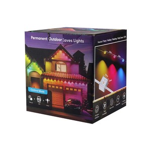 Tira de Luces LED Guanyi UL, Luces Navideñas Permanentes para Exteriores, Impermeables, con Diseño de Piedras Preciosas - Product Image 1