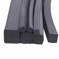Bande d'étanchéité en caoutchouc souple à cellules fermées, résistante à la chaleur, Epdm silicone Nbr bande d'étanchéité en mousse de forme personnalisée carrée ronde