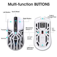 Pabrik Mouse OEM Grosir Mouse Nirkabel Tri Mode Koneksi +2.4G untuk Kantor dan Gaming