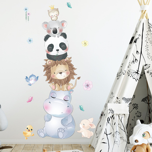 Pegatina <span class=keywords><strong>de</strong></span> animales <span class=keywords><strong>de</strong></span> dibujos animados, Mural <span class=keywords><strong>de</strong></span> león, elefante, Panda <span class=keywords><strong>para</strong></span> dormitorio <span class=keywords><strong>de</strong></span> niños, papel tapiz autoadhesivo <span class=keywords><strong>para</strong></span> sala <span class=keywords><strong>de</strong></span> estar <span class=keywords><strong>de</strong></span> bebé, calcomanía decorativa - Product Image 5